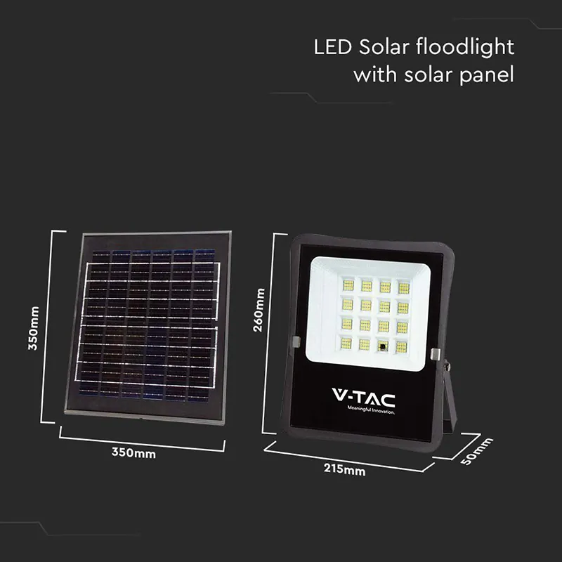 Reflector LED 15W 6400K cu Incarcare Solara