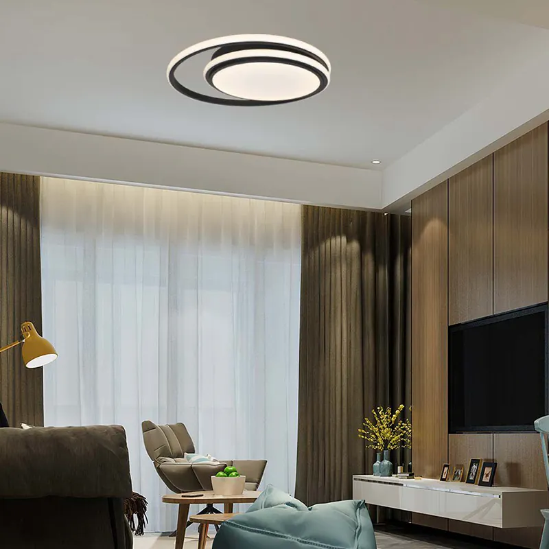 Plafoniera LED 24W 3IN1 - Negru