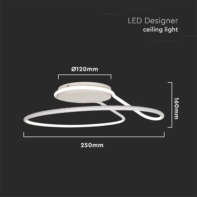 Plafoniera LED 24W 3IN1 - Alb