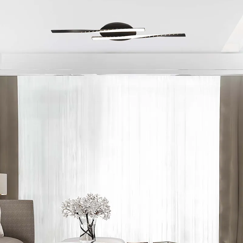 Candelabru LED 12W 3000K 94.5X6CM - Negru