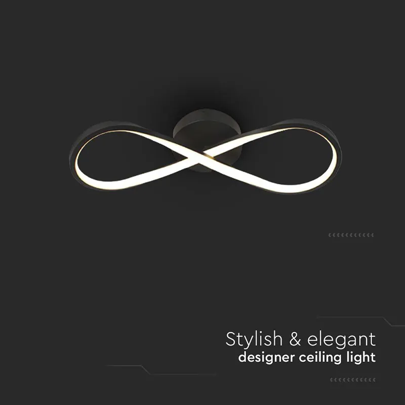 Candelabru LED 24W 3000K 52.5X18.5CM - Negru