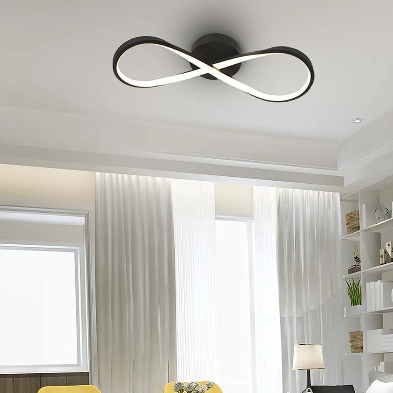 Candelabru LED 24W 3000K 52.5X18.5CM - Negru