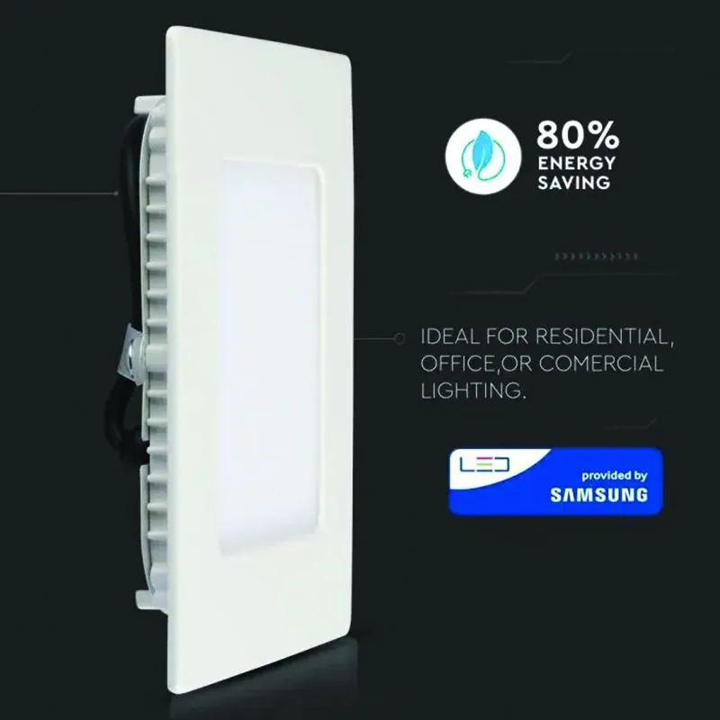 Panou LED Incorporabil Patrat 12W 4000K, Cip Samsung