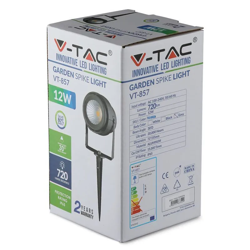 Lampa LED 12W Iluminat Exterior IP65 Lumina Verde