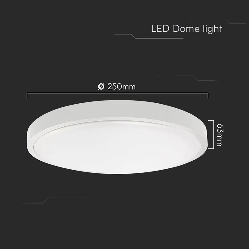 Plafoniera LED 18W IP44 4000K Alb Neutru - Alb