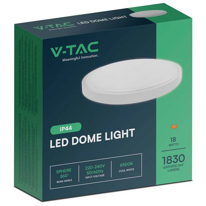 Plafoniera LED 18W IP44 6500K Alb Rece Cip Samsung - Alb