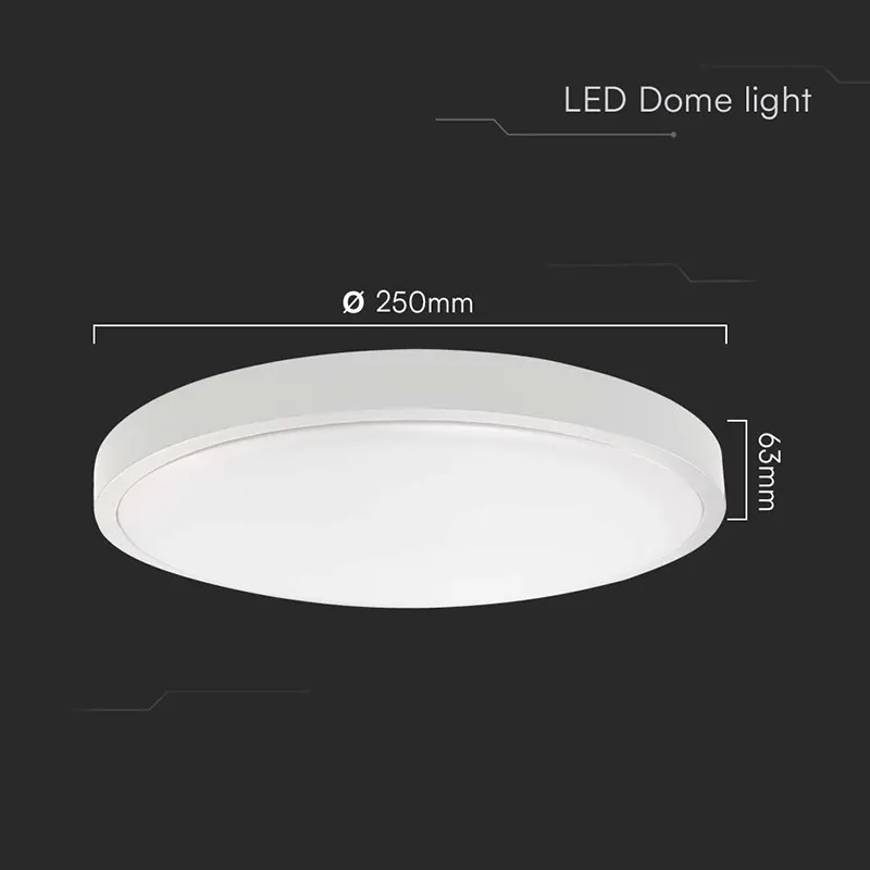 Plafoniera LED 18W IP44 6500K Alb Rece Cip Samsung - Alb