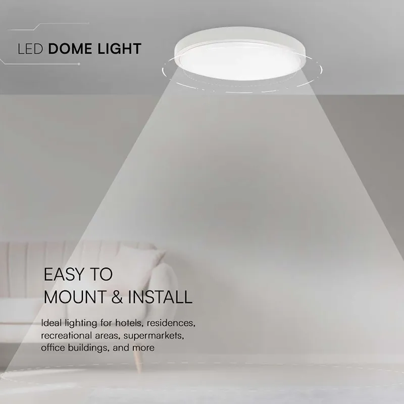 Plafoniera LED 18W IP44 6500K Alb Rece Cip Samsung - Alb