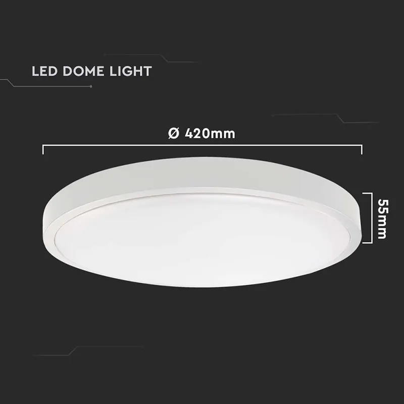 Plafoniera LED 30W IP44 4000K Alb Neutru - Alb