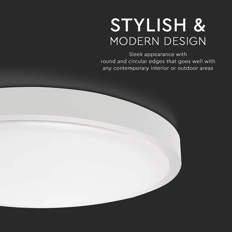 Plafoniera LED 30W IP44 4000K Alb Neutru - Alb