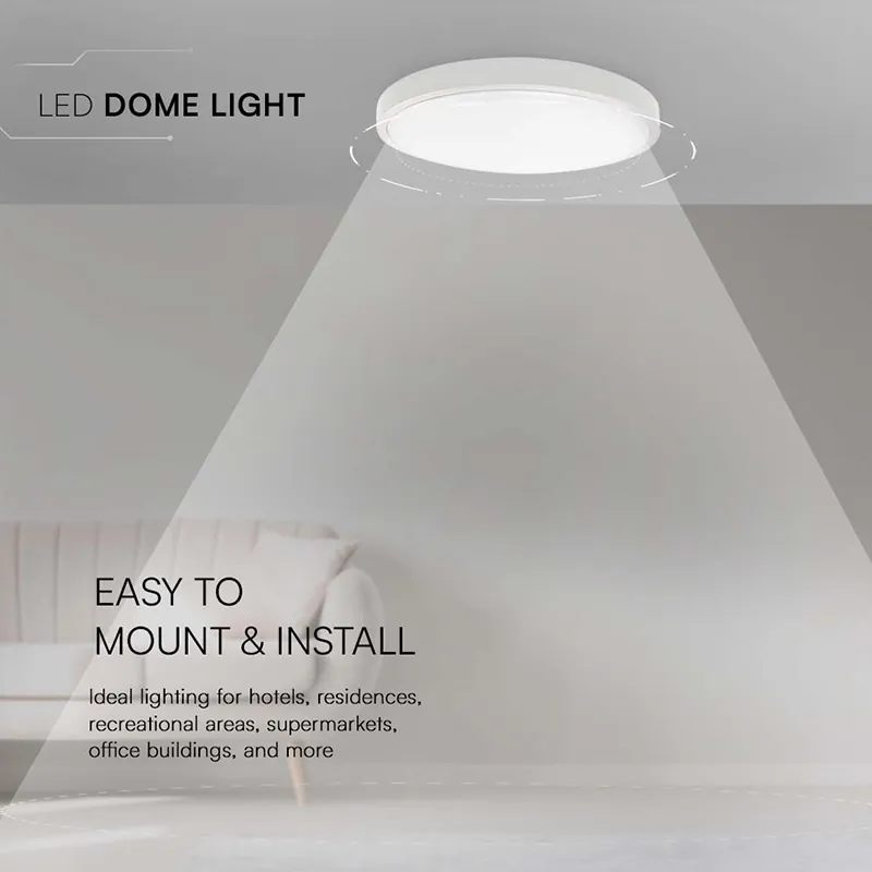 Plafoniera LED 36W IP44 6500K Alb Rece - Alb