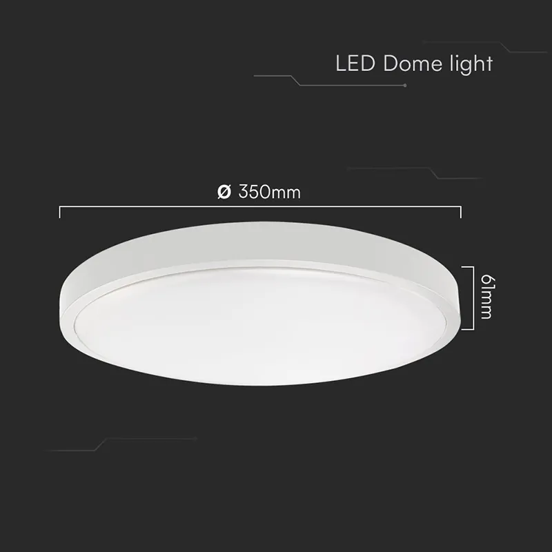 Plafoniera LED 36W IP44 6500K Alb Rece - Alb