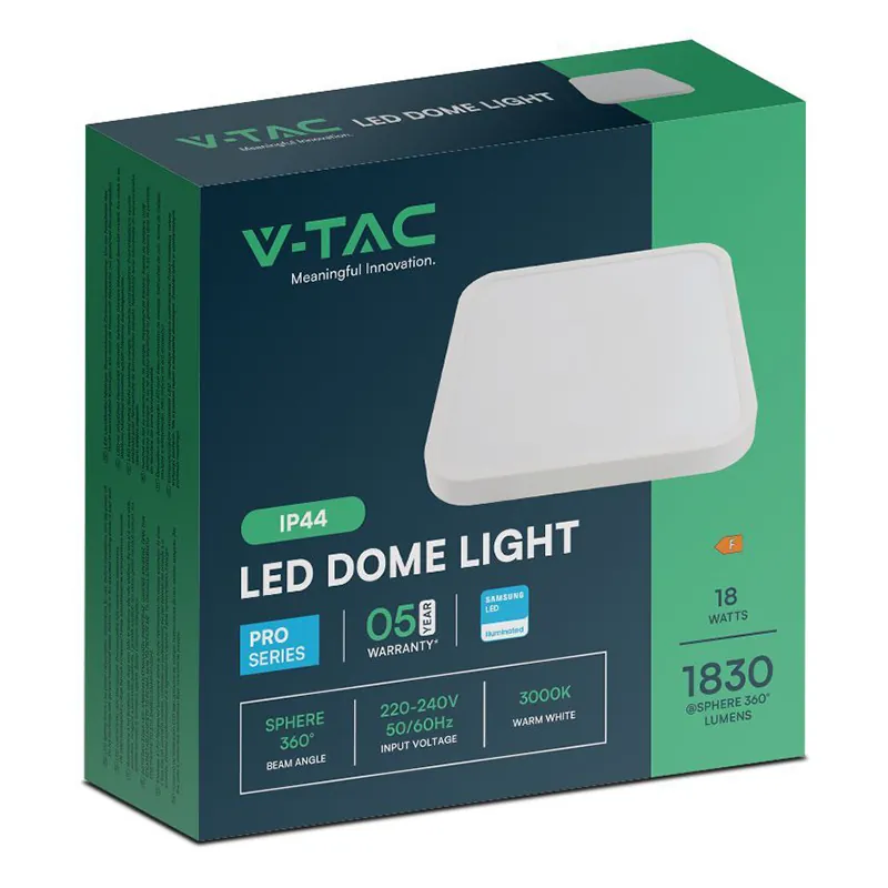 Plafoniera LED 18W IP44 4000K Alb Neutru - Alb