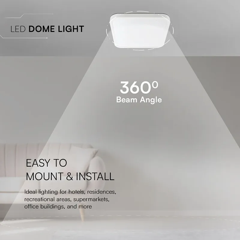 Plafoniera LED 18W IP44 4000K Alb Neutru - Alb