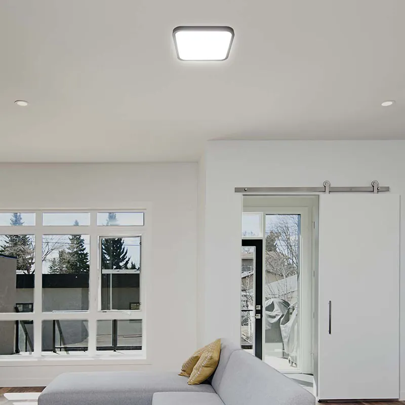 Plafoniera LED 24W 4000K IP44 - Negru