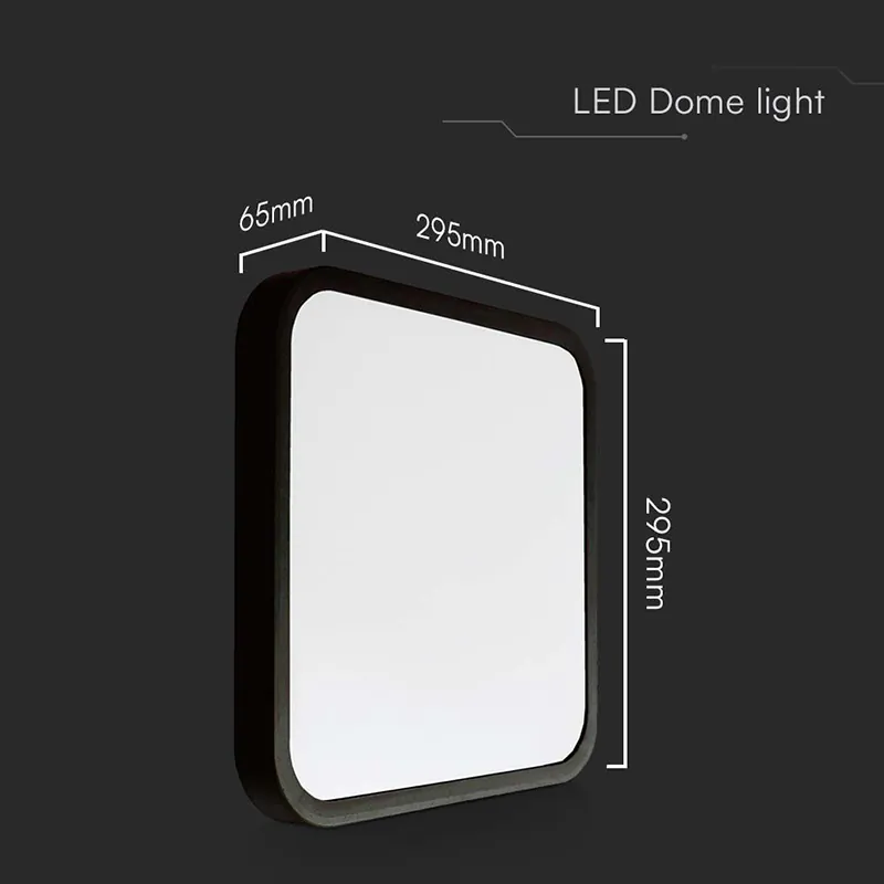 Plafoniera LED 24W 6500K IP44 - Negru