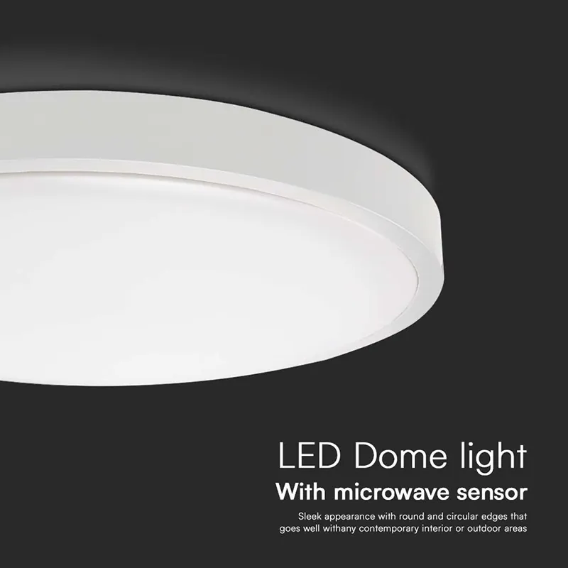 Plafoniera LED 24W 4000K IP44 cu Senzor de Miscare