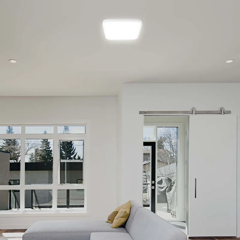 Plafoniera LED 18W 4000K IP44 cu Senzor de Miscare - Alb