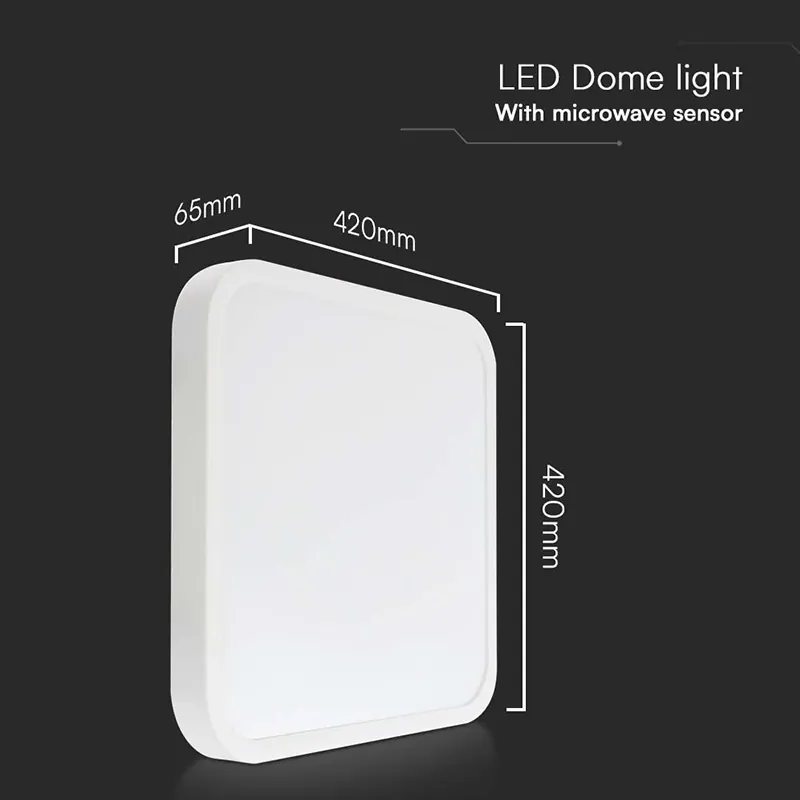Plafoniera LED 30W IP44 cu Senzor 4000K Alb Neutru - Alb