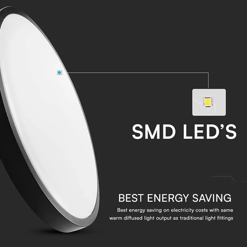 Plafoniera LED 24W 4000K IP44 cu Senzor de Miscare