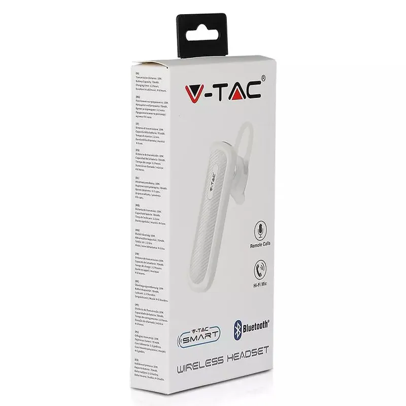 Headset Bluetooth 70MAH - Alb