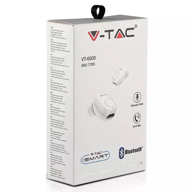 Casca Bluetooth Earbuds 55MAH - Alb