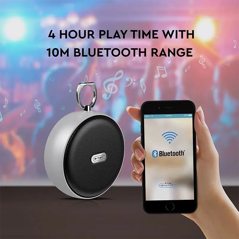 Mini Boxa Bluetooth Portabila 4W - Gri