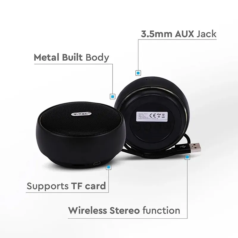 Mini Boxa Bluetooth Portabila 4W - Negru