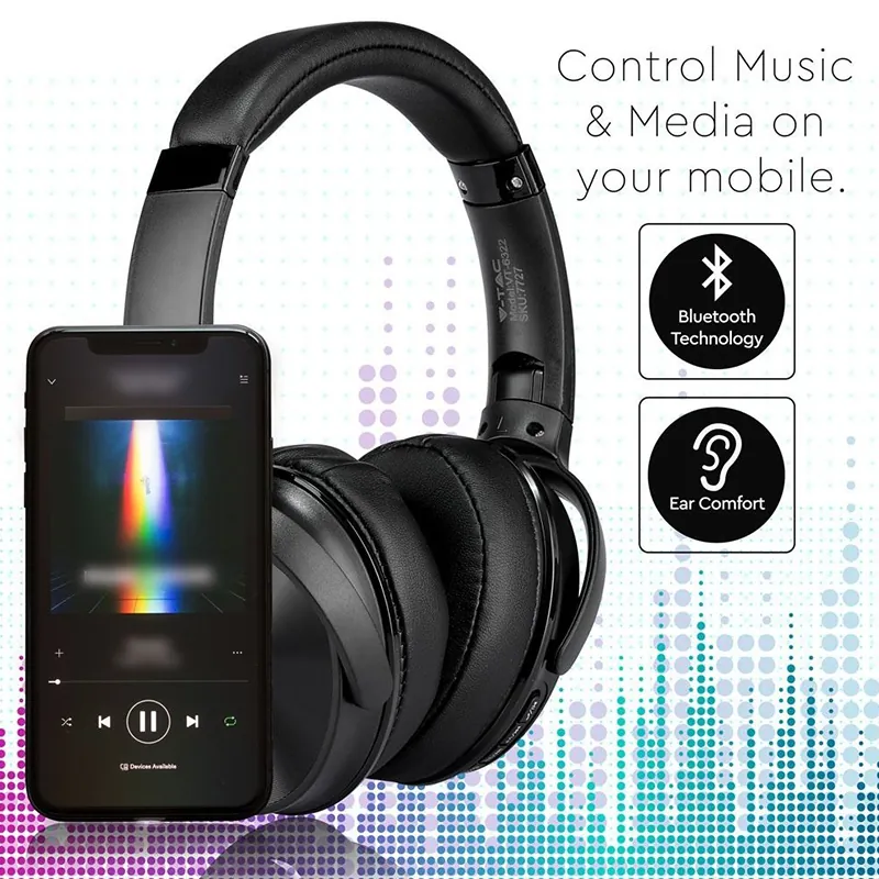 Casca Wireless Bluetooth - Negru