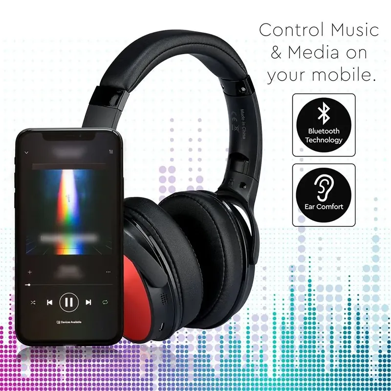 Casca Wireless Bluetooth - Rosu