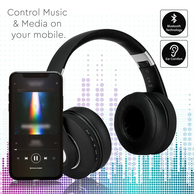 Casca Wireless Bluetooth/Msd - Negru
