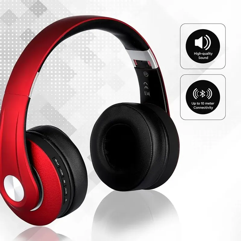 Casca Wireless Bluetooth/Msd - Rosu