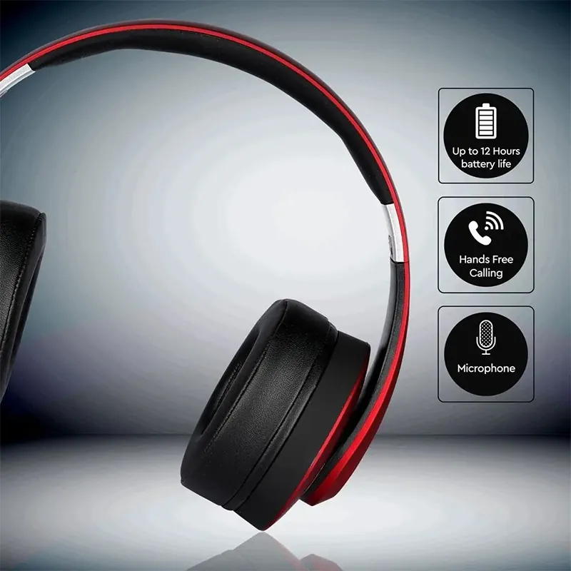 Casca Wireless Bluetooth/Msd - Rosu