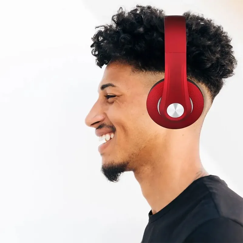 Casca Wireless Bluetooth/Msd - Rosu