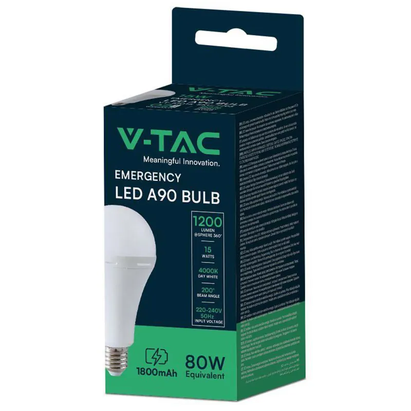 Bec LED A90 Emergenta 3 Ore 15W 4000K
