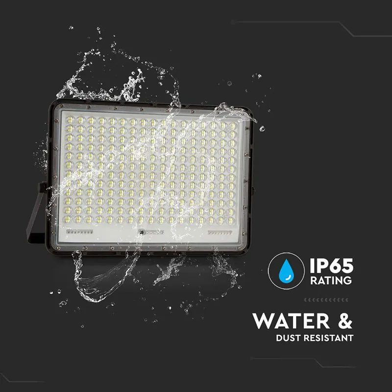 Reflector cu Incarcare Solara 30W 2300LM 6400K - Negru