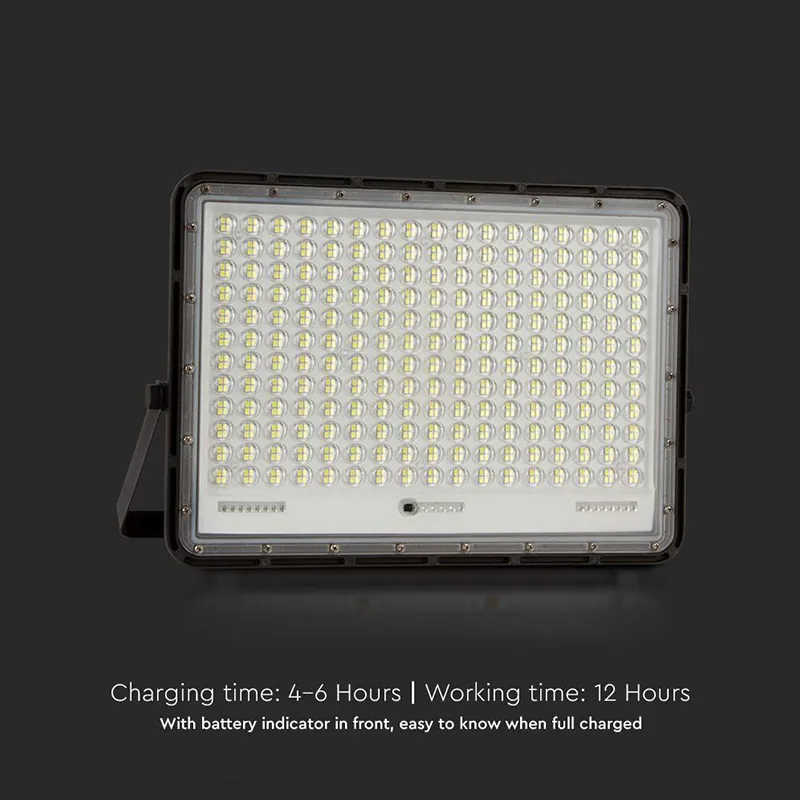 Reflector cu Incarcare Solara 30W 2300LM 6400K - Negru