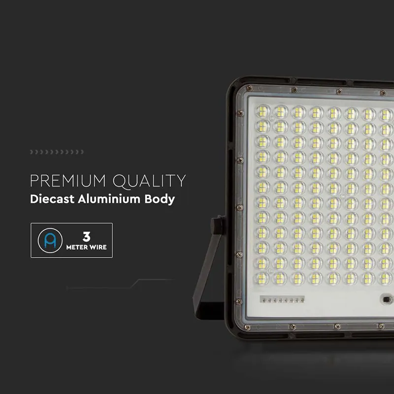 Reflector cu Incarcare Solara 30W 2300LM 6400K - Negru