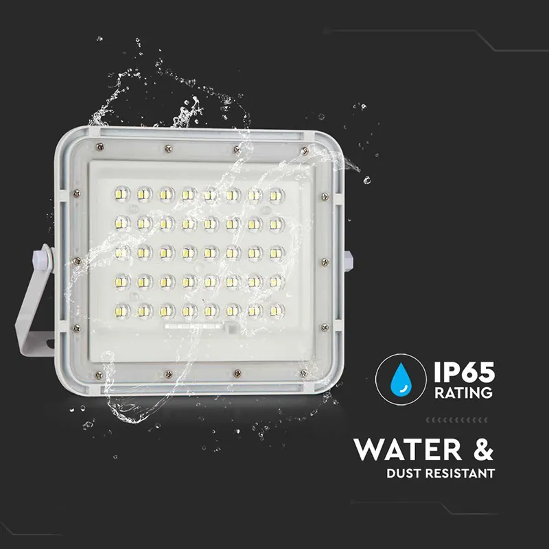 Reflector cu Incarcare Solara 6W 400LM 6400K - Alb