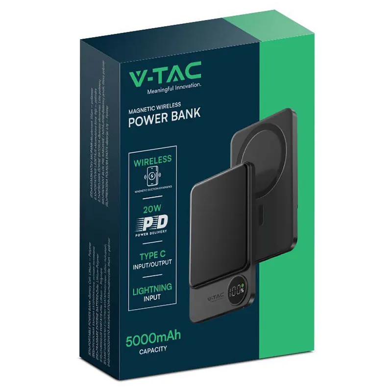 Power Bank Ultra Slim 5000MAH Wireless Fast Charging