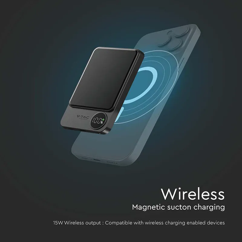 Power Bank Ultra Slim 5000MAH Wireless Fast Charging