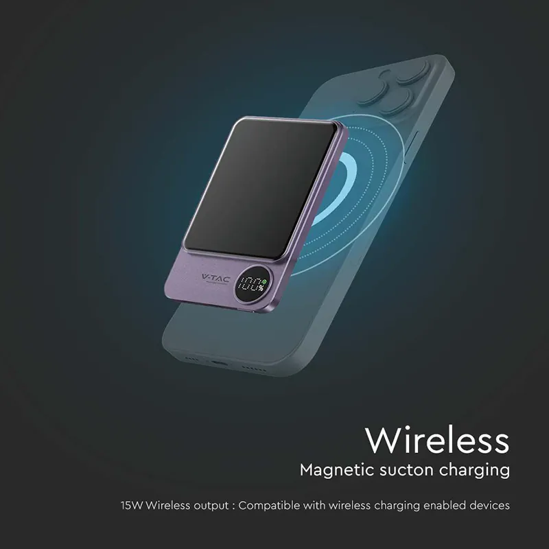 Power Bank Ultra Slim 5000MAH Wireless Fast Charging