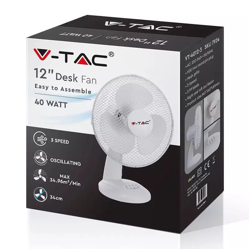 Ventilator Birou Palete 12" 40W