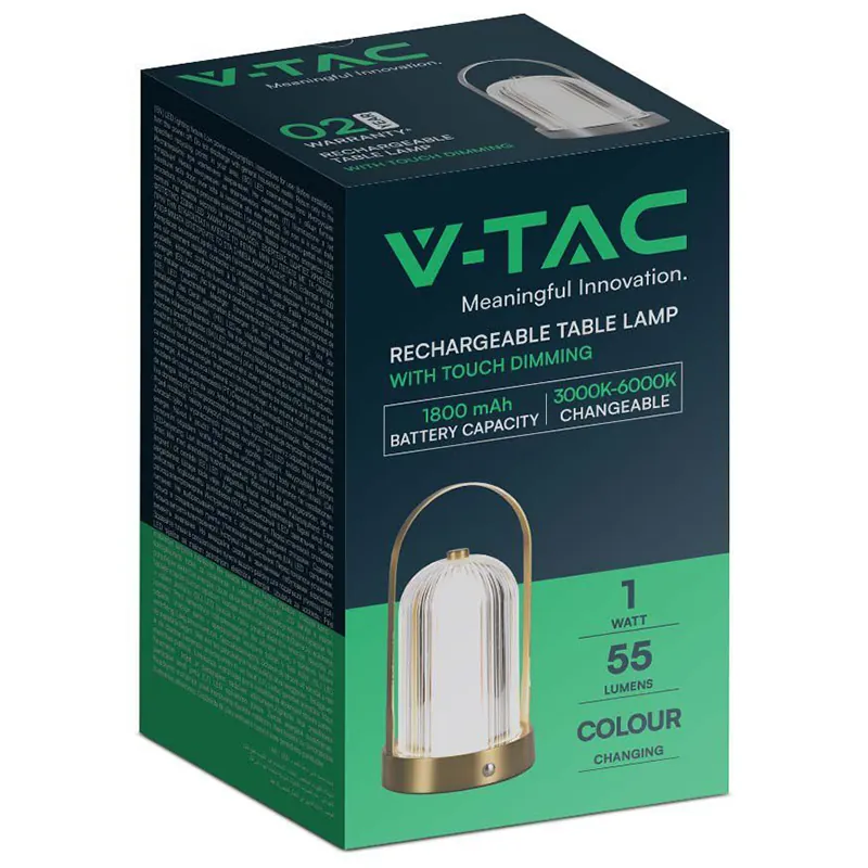 Lampa Birou 3IN1 cu Acumulator 1800MAH - French Gold