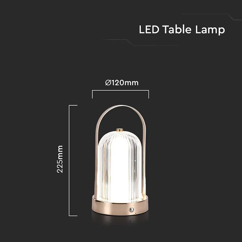 Lampa Birou 3IN1 cu Acumulator 1800MAH - French Gold