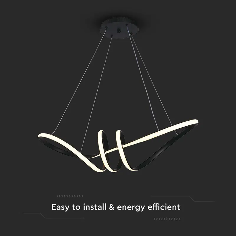 Candelabru LED 24W 3000K 72X30X100CM - Negru