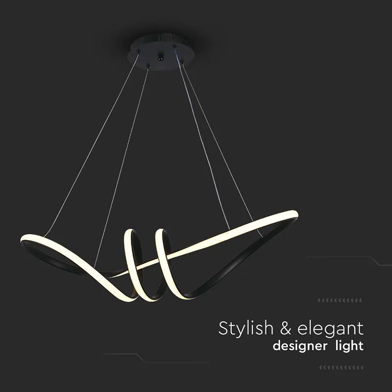 Candelabru LED 24W 3000K 72X30X100CM - Negru