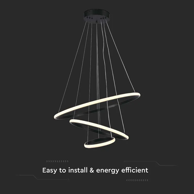 Candelabru LED 32W 3000K 60X40X100CM - Negru