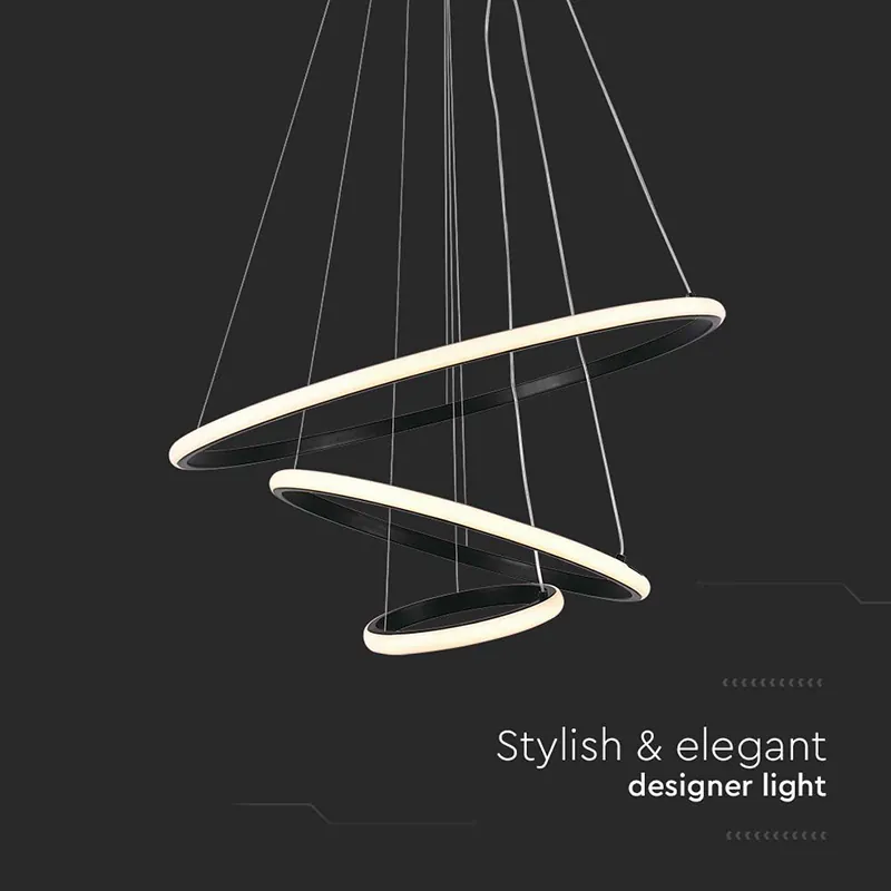 Candelabru LED 32W 3000K 60X40X100CM - Negru