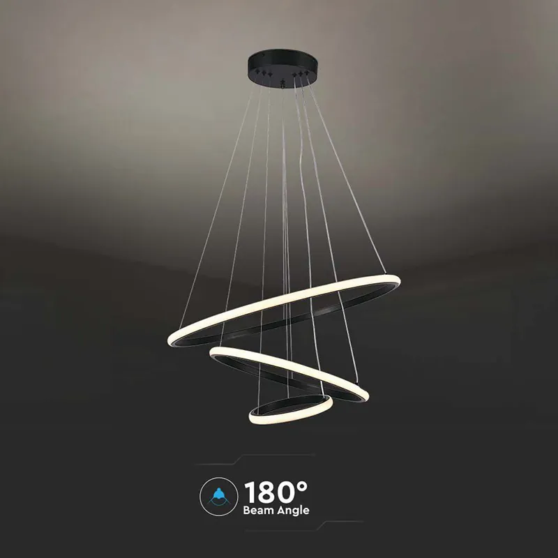 Candelabru LED 32W 3000K 60X40X100CM - Negru